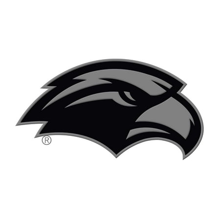 University of Southern Mississippi Eagles Solid Metal Raised Auto Emblem Decal Adhesive Backing