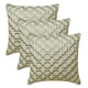 thumbnail image 5 of Fundas de almohada decorativas HomeCentric en gris y beige de 55 x 55 cm (22 x 22 pulgadas), con entramado de lino y bordado, cojines decorativos hechos a mano para sofá, diseño geométrico moderno -, 5 of 5