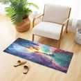 thumbnail image 6 of Haosy Colorful Galaxy with Stars Bathroom Rugs Non Slip Absorbent Soft Plush Quick Dry Bath Mat, 39"x20", 6 of 8