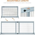 thumbnail image 4 of YEXJ 72" W x 27" H Extra Wide Freestanding Pet Gate with Adjustable Length Dog, Cat, Barrier for House, Doorway, Hallway-Blue-gray, 4 of 10