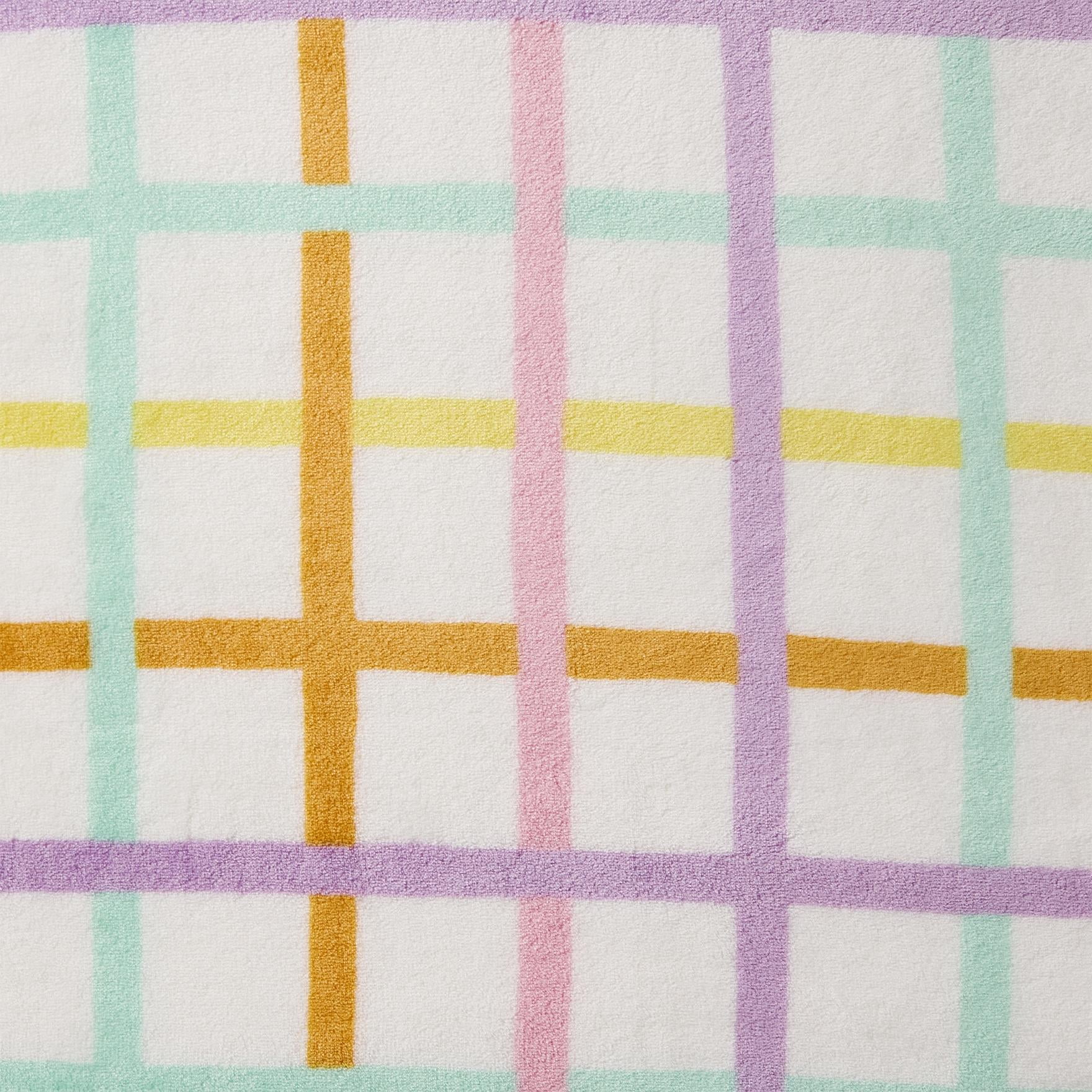 Hallmark Multicolor Chromatic Grid 50" x 70" Plush Throw Blanket