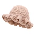 thumbnail image 2 of Pyhlmscde Women's Crochet Ruffled Wool Hat, Womens Hats, Crochet Hat, Winter Hats for Women, 2 of 4