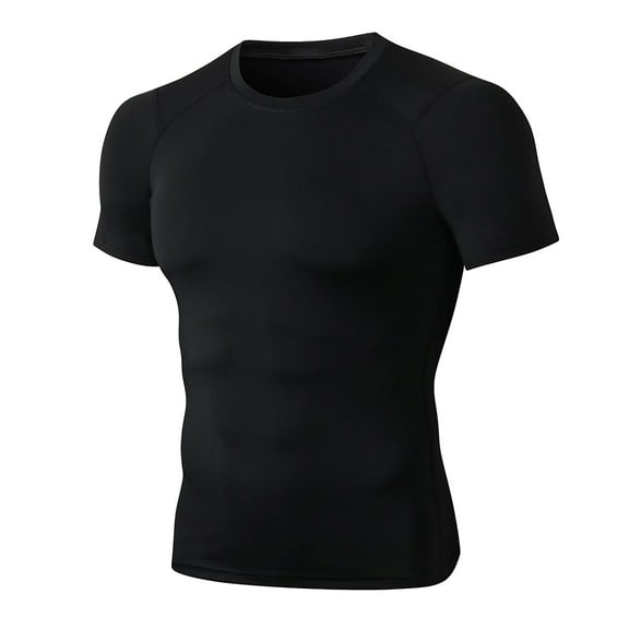 Valcatch Men's Compression Shirt Short Sleeve Quick Dry Workout T-Shirts Sports Undershirt