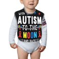 thumbnail image 6 of Hirioo I Love With Autism To The Moon And Back for Baby Waterproof Pocket Bib Adjustable Closed for Babies Toddlers with Large Pocket 6-24Months, 6 of 8