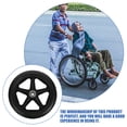thumbnail image 3 of Wheelchair Wheel Rubber Steel 2 Sets 15.8x6 Inch For Disabled People Daily Use, 3 of 9
