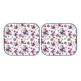 thumbnail image 7 of Goofa Rose Flowers Pattern 2 Piece Car Windshield Sun Shade Foldable | Front Windshield Shade for Sun, Heat and UV Rays | Sunshade for Car Front Window-Large, 7 of 7