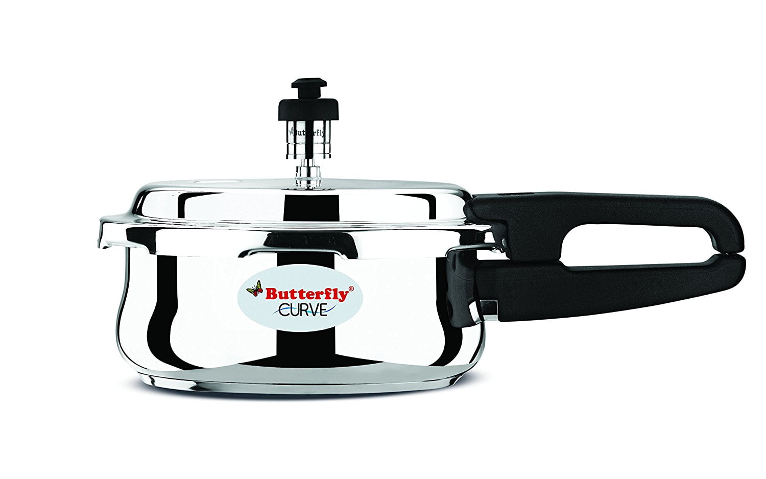 3 Litre Butterfly CURVE Pressure Cooker Stainless Steel 