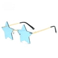 thumbnail image 5 of Gafas de sol sin marco para mujer, gafas de sol de cinco puntas con forma de estrella, personalizadas, coloridas, estilo oceánico, gafas de moda de verano, 5 of 5