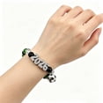 thumbnail image 4 of Pulsera con Colgante de Estrella de Fútbol Dorada – Cadena Ajustable con Diamantes de Imitación, Joyería de Fútbol para Aficionados Al Deporte, 4 of 5