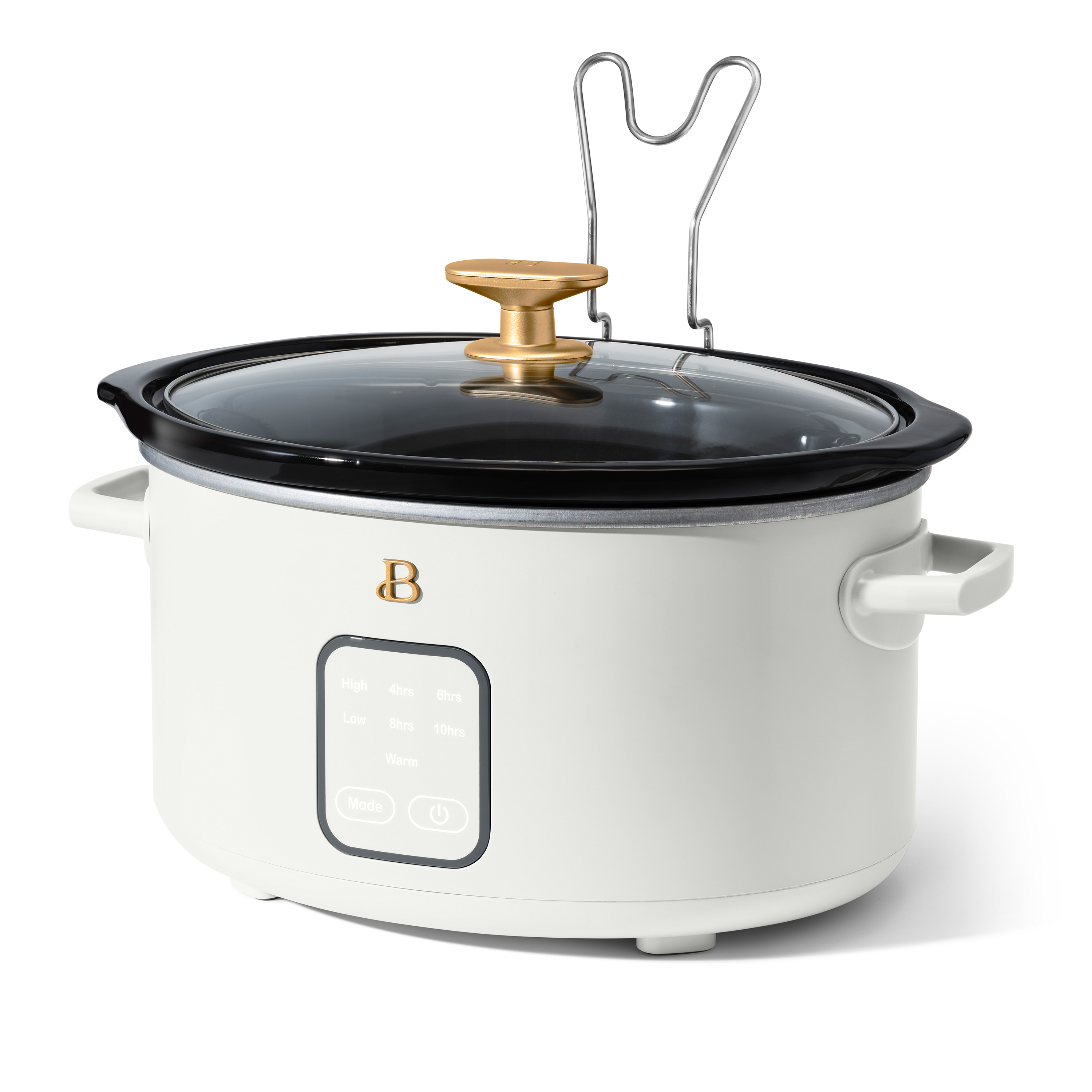 Beautiful by Drew Barrymore 4-Quart Slow Cooker, White Icing photo 8
