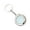 Silver, variant on Keychain Tape Measure Clear Scale Long Lastings Performances Measuring Tool