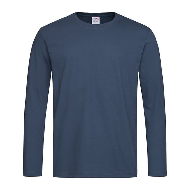 Stedman - Camiseta de manga larga máximo confort para hombre (Azul Marino)