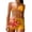 Orange, variant on Women's Two Piece Swimsuit Set Printed Tummy Control Swimsuits with Padded Bra Supportive Bathing Suits