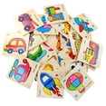 thumbnail image 3 of Gwong Juguete Colorido aeroplano barco vehículo rompecabezas de madera juego de juguete inteligente niño Gwong 30001219, 3 of 6