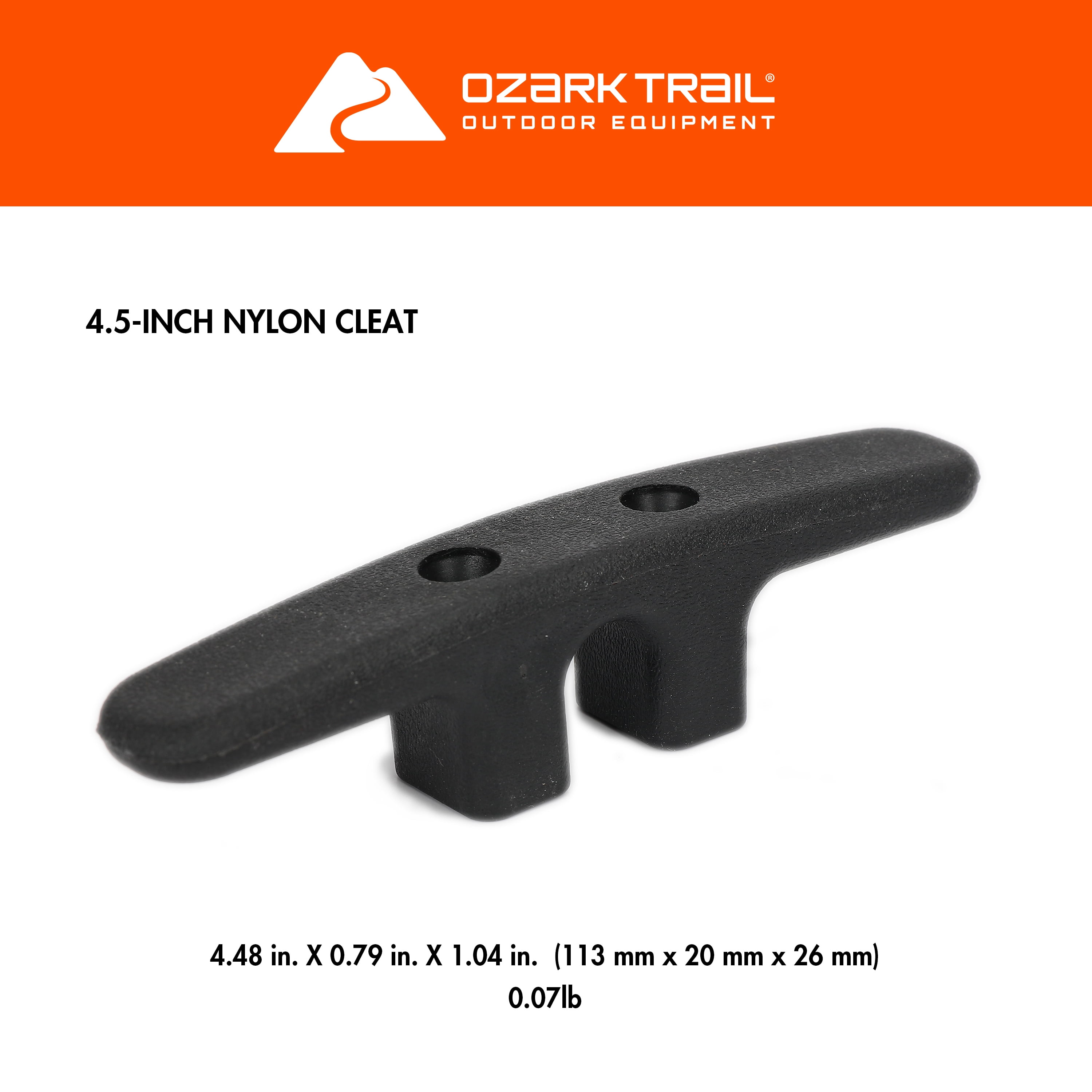 (4 pack) Ozark Trail 4.5-Inch Nylon Cleat, Model BT6214