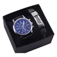 thumbnail image 1 of Conjunto De Pulsera De Reloj De Cuero Clásico Para Hombre, 1 of 8