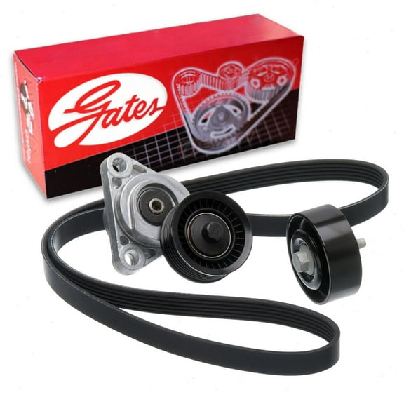 Gates Accessory Drive Complete Serpentine Belt Drive Component Kit compatible with Chevrolet Corvette 6.0L 6.2L 7.0L V8 2005-2013