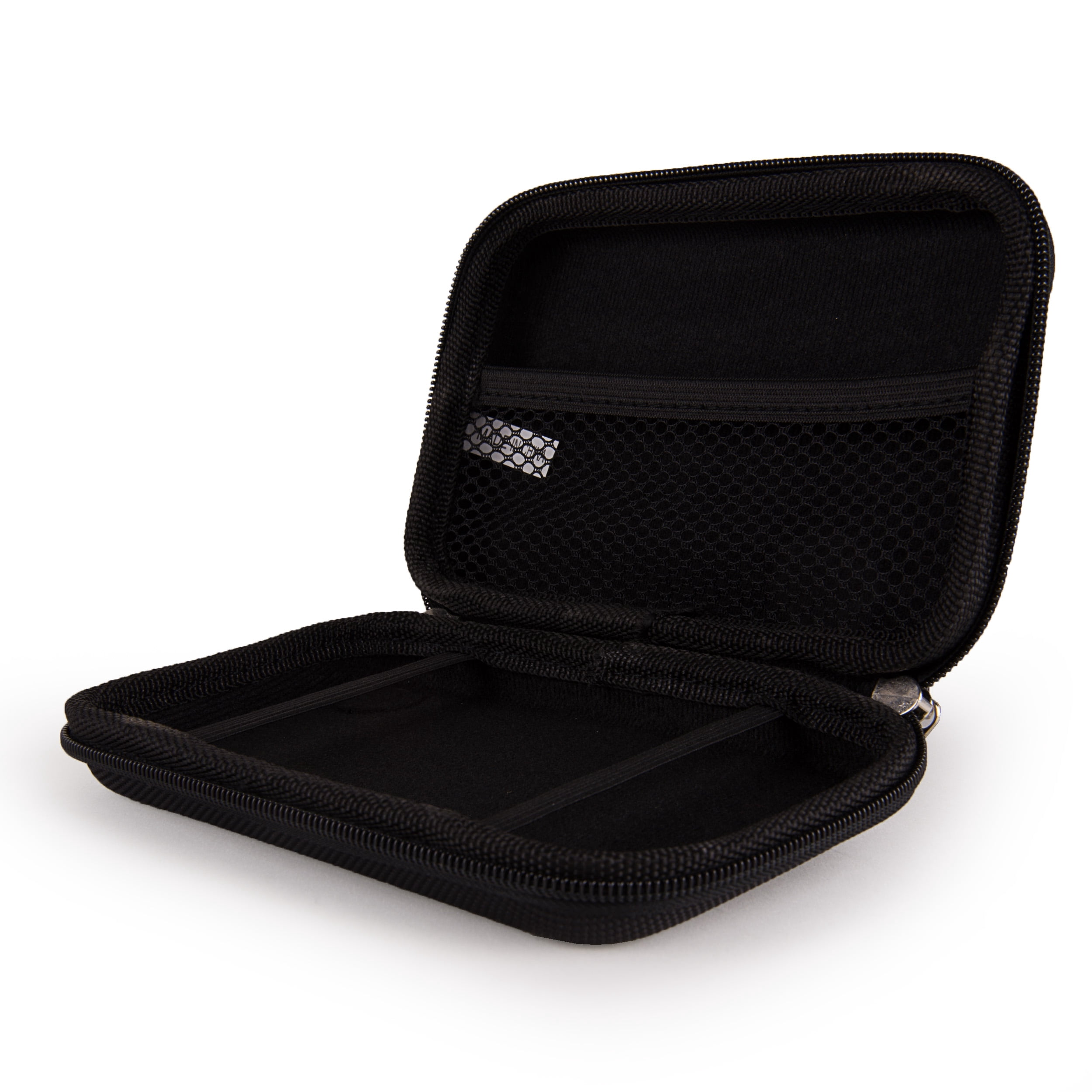SumacLife Hard Shell Protective Diabetic Organizer Case with Mesh Pocket, Black