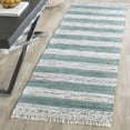 thumbnail image 2 of SAFAVIEH Montauk Cainneach Striped Cotton Area Rug, Ivory/Charcoal, 4' x 6', 2 of 6