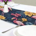 thumbnail image 4 of Yayeee Table Runner 70 inches Long Home Kitchen Dinning Party Decoration, Red Floral Flamingo, 4 of 7