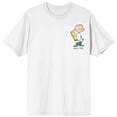 thumbnail image 7 of Ed Edd N Eddy Johnny & Plank Crew Neck Short Sleeve Men's White T-shirt-XL, 7 of 7