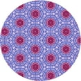 thumbnail image 1 of Ahgly Company Machine Washable Indoor Round Transitional Bright Lilac Purple Area Rugs, 4' Round, 1 of 7