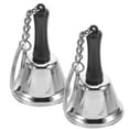 thumbnail image 1 of Shisuyan 2Pcs Call Bell with Keychain Iron Handheld Bells for Restaurant Service and Pet Training 12.00X3.80X3.80CM, 1 of 8