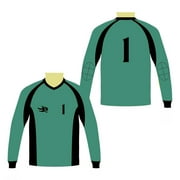Goalkeeper Unisex Soccer Jersey by Winning Beast®. Adult Small. Green.