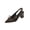Black, variant on Black Women Heeled Sandals Casual Closed Toe Bow Decor Pointed Toe Block Heel Versatile Plus Size Shoes Footwear For Outdoor Indoor Occasion Size 39 Eu Us 7 Foot Length 9.65 Inches
