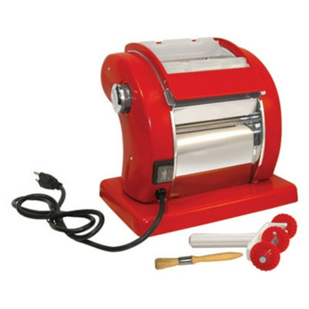 Pasta Wheel - Prago Roma Express Electric Pasta Machine, Red