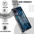 thumbnail image 2 of DALUX Combat Slim Hybrid Phone Case Cover Compatible with TCL 40 XE 5G / 40 X / NXTPAPER 5G (2023) - Teal Butterfly Mandala, 2 of 3