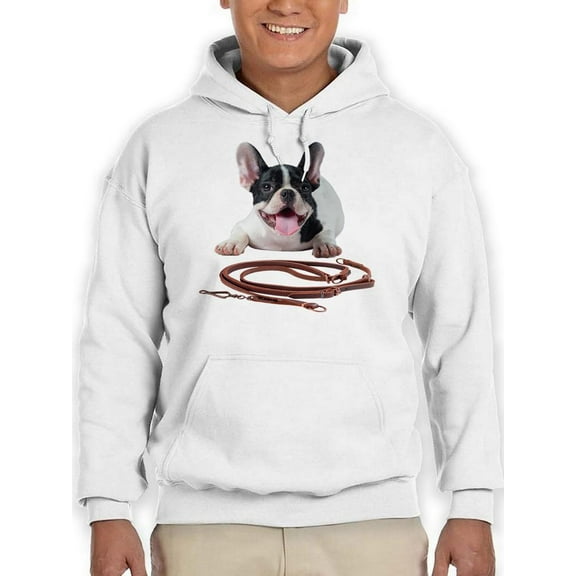 A Cute French Bulldog Hoodie Men -SPIdeals Designs, Male 4X-Large