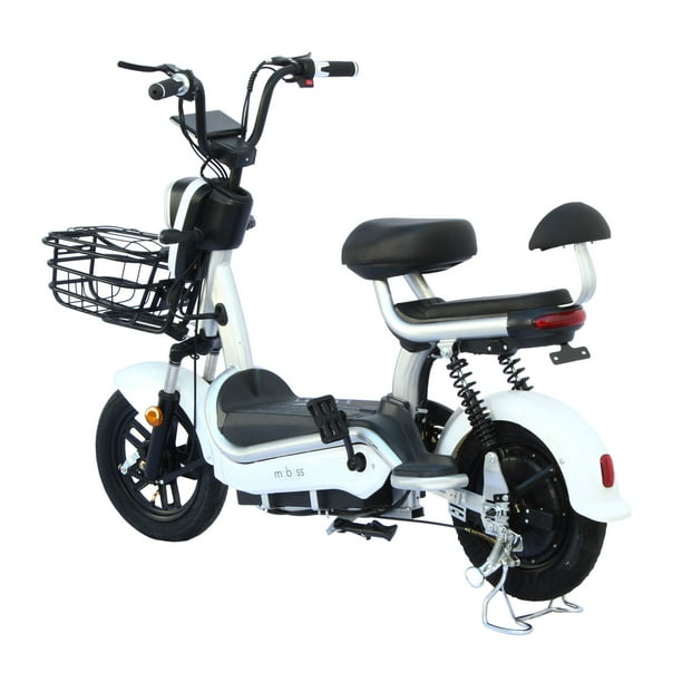 Bicicleta Eléctrica Urbana Moboss ZM500 Blanco 350W 25 km/h