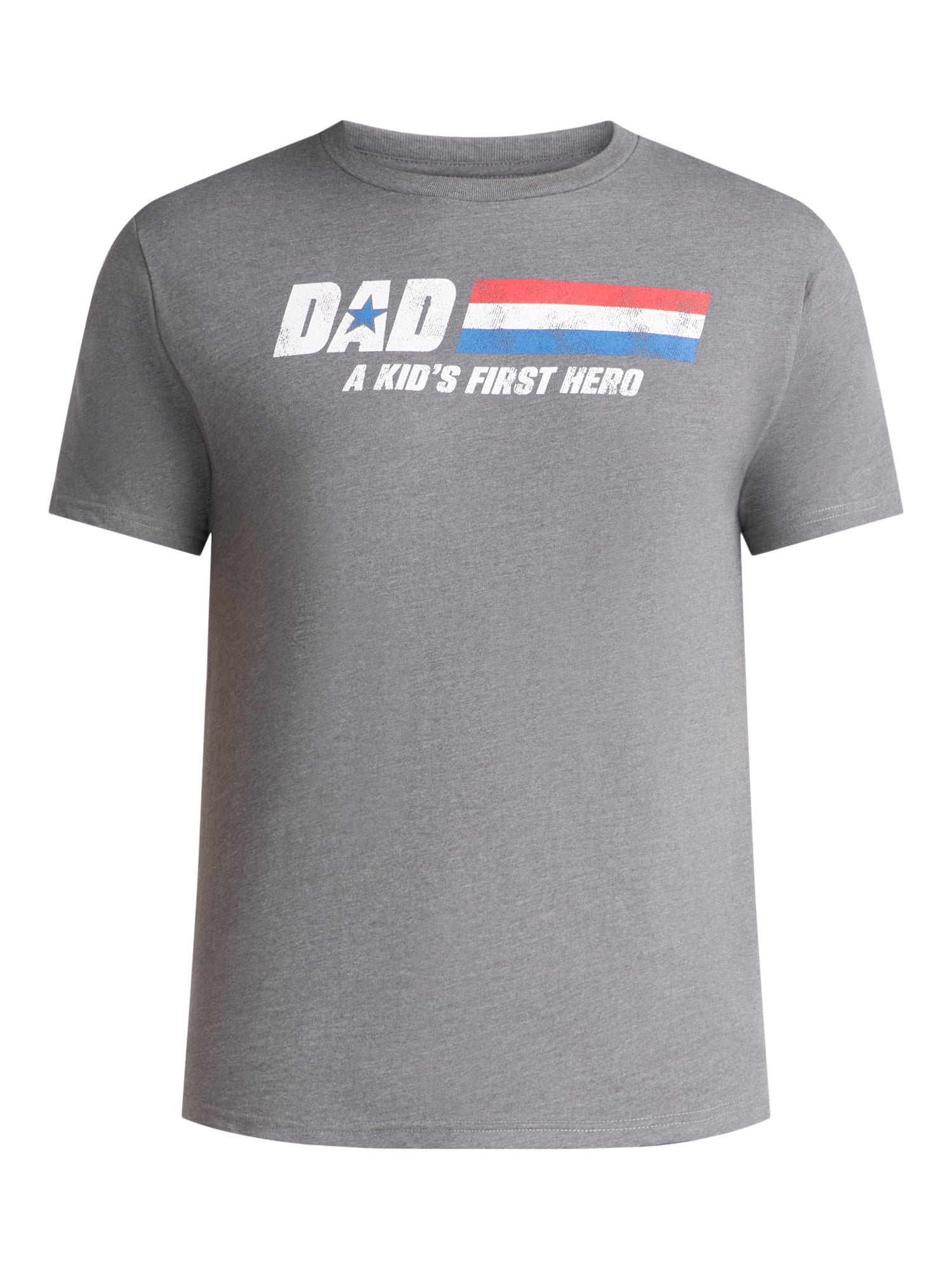 Father's Day Men's and Big Men's A Kid’s First Hero Graphic Tee from Way to Celebrate, Sizes S-3XL