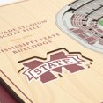 thumbnail image 3 of Mississippi State Bulldogs 17'' x 13'' 5-Layer StadiumViews 3D Wall Art, 3 of 5