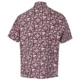 thumbnail image 2 of HAPPY BAY Men's Hippie Beach Hawaiian Short Sleeve Shirts 3XL Plum, Moroccan Summer Vacation Holiday, 2 of 3