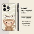 thumbnail image 1 of Agregue estilo y protección con una exclusiva funda plateada mate con dibujos animados para iPhone 15 Pro Max y más, 1 of 4