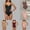 001-Black, variant on Shapewear Bodysuit Womens Seamless Lace Underwire Full Body Shaper Tummy Control Corset Fajas