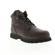 Lugz Mortar Mid ST Mens Brown Leather Casual Dress Boots Shoes