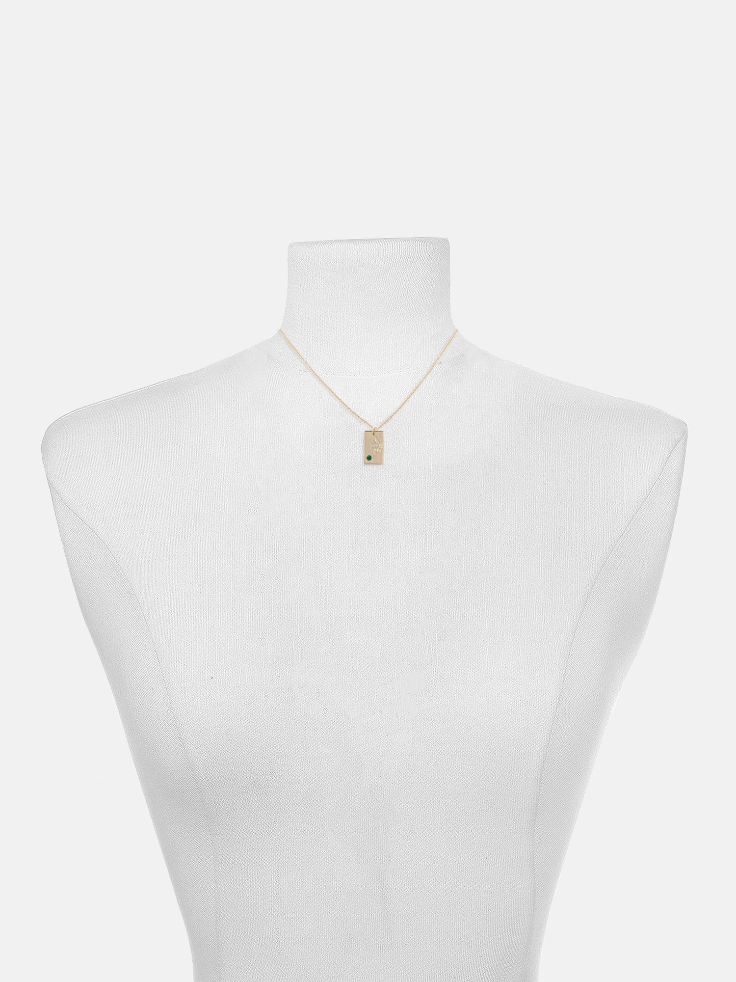 Time and Tru Women's Goldtone Necklace, May Birthstone
