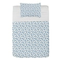 thumbnail image 1 of Sea Animals Microfiber Bedspread Set, Pattern Dolphins Illustration Ornamental Nature Under the Wildlife Marine, Soft Bedding Set with Pillow Shams & Comforter, 3 Sizes, Blue White, by Ambesonne, 1 of 1