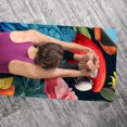 thumbnail image 5 of Parrot 72.8"x26.8" Gym Towel with Features and Storage Bag – Yoga, Pilates, Fitness, and More, 5 of 6