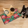 thumbnail image 3 of Wildflower Dog Food Mat - Butterfly Floral, Waterproof Pet Feeding Placemat, 3 of 5