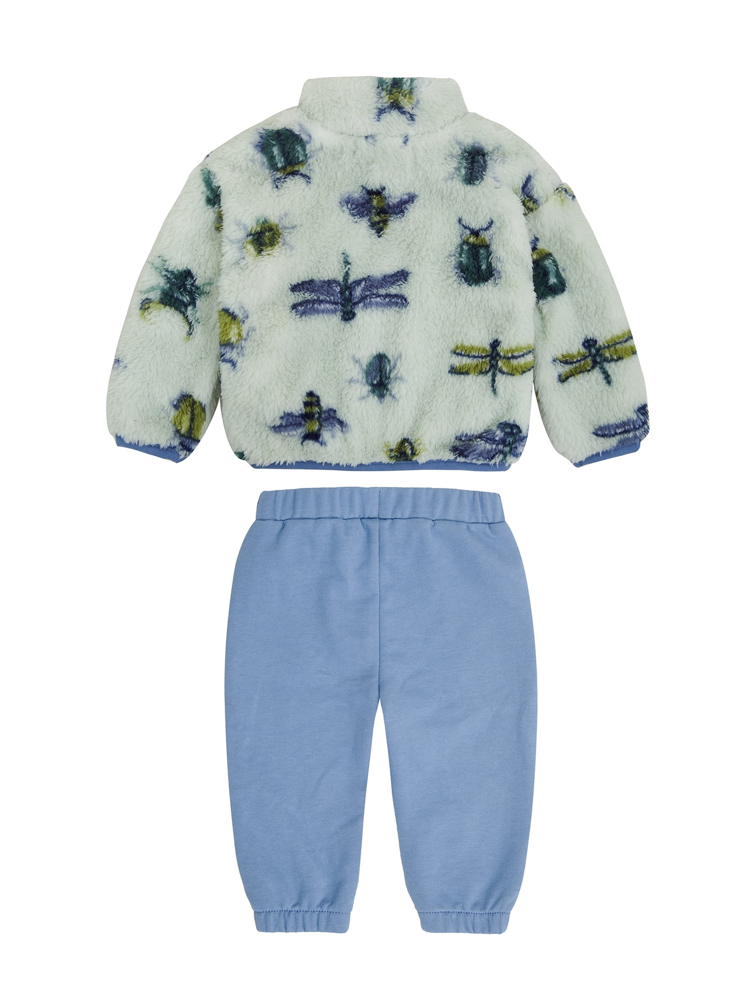 Wonderluxe Baby Boys' Teddy Fleece Pullover and Jogger Pants Set, 2-Piece, Sizes 0/3M-24M