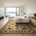thumbnail image 3 of ODIKA 9'x12' Cowboy Cow Motif Southwestern Cattle Skull Hat Closet Washable Area Rug None for Great Room, Indoor Concept, Large Living Low Pile, Flatwoven, 3 of 7