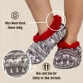 thumbnail image 5 of Women’s Fuzzy Slipper Socks with Grippers – Soft Microfiber Outer, Cozy Fleece Lined Indoor House Socks (Nordic Bear, S/m), 5 of 6