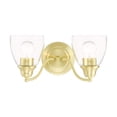 thumbnail image 1 of Livex Lighting Montgomery Satin Brass 2 Light Vanity Sconce, 1 of 4