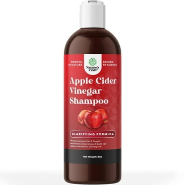Organic Apple Cider Vinegar Shampoo - Nature's Craft ACV Daily Clarifying Shampoo with Keratin & Jojoba Oil, 8oz
