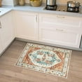thumbnail image 4 of Vintage Rug - 4*6ft/5*7ft/6*9ft/8*10ft/9*12ft Washable Area Rug, Entryway Stain Resistant Kitchen Mat, Non Slip Non Shedding, Pet Friendly Bathroom Carpet, for Indoor Bedroom Living Laundry Room, 4 of 8