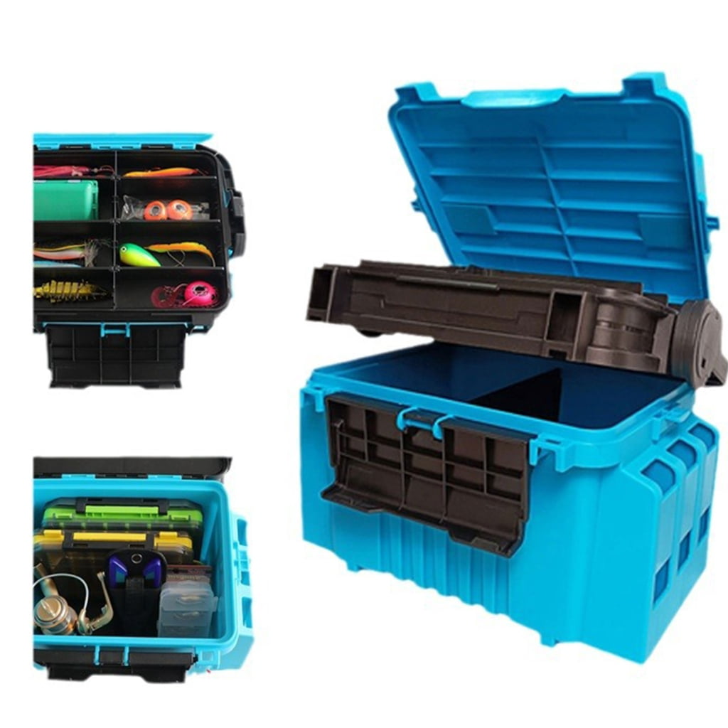 Outdoor Multilayer Tackle Box Protective Carry Case Fishing Storage Container